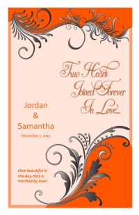 Wedding Program Cover Template 8B - Version 2